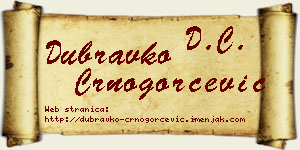 Dubravko Crnogorčević vizit kartica